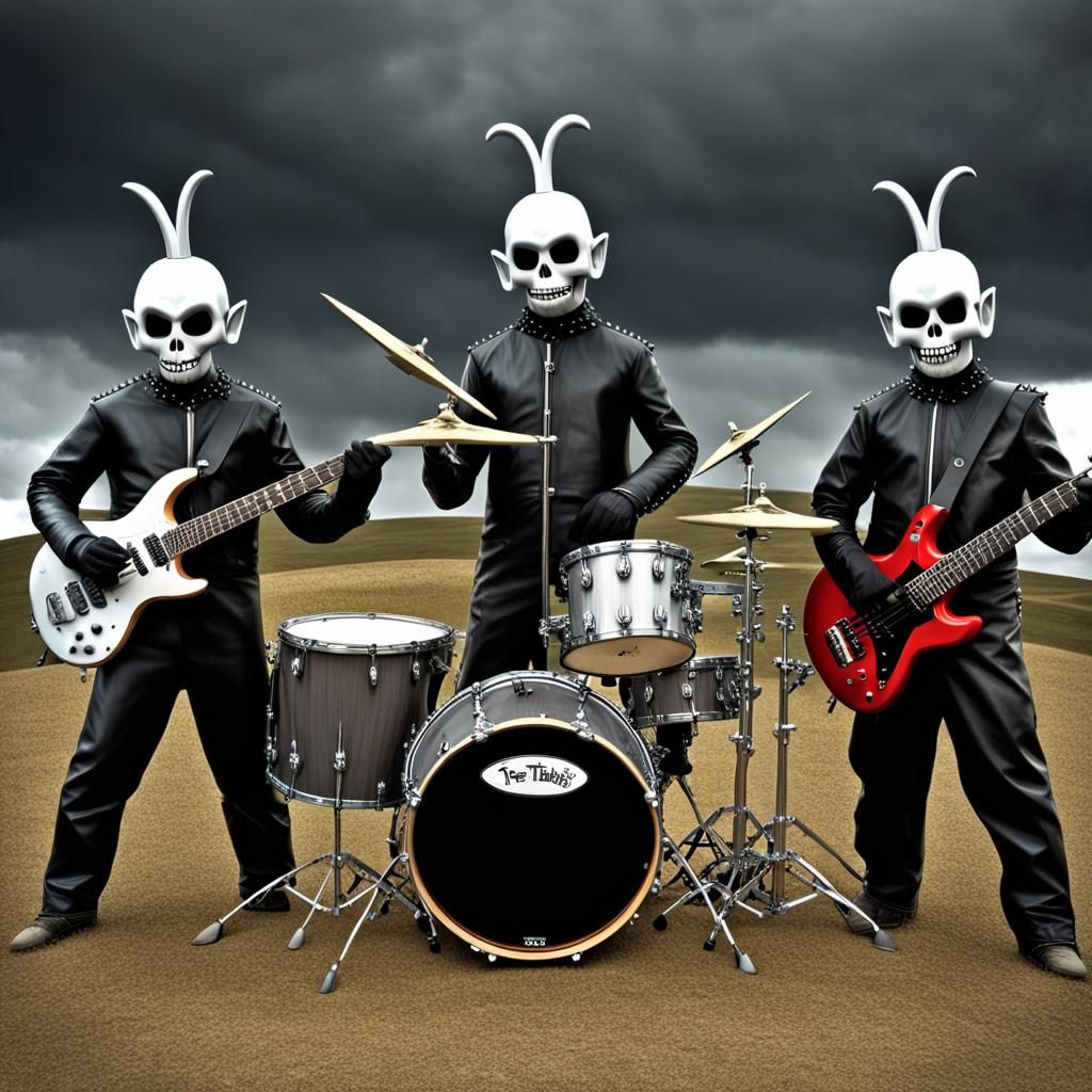 Teletubbies as a Heavy Metal Band