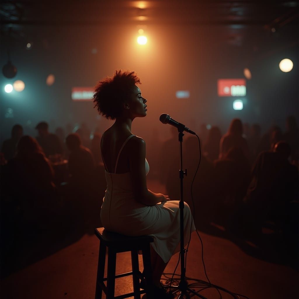 Sultry Singer Performs on Intimate Stage