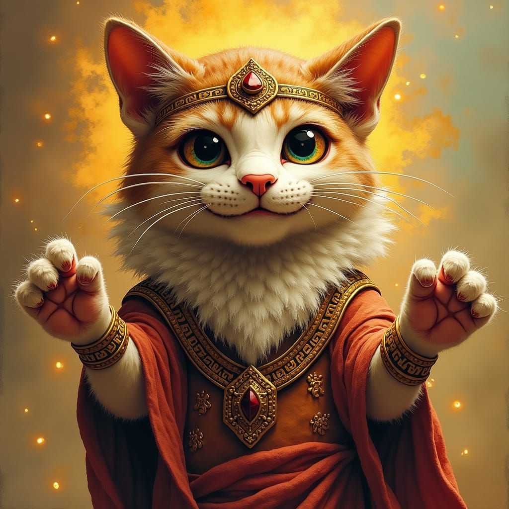Religious Depiction of the Cat God