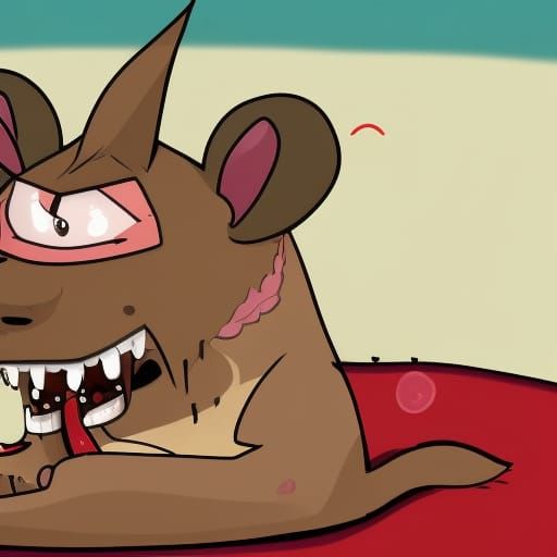 Hyper-Detailed 3D Furry Character with YouTube T-Shirt