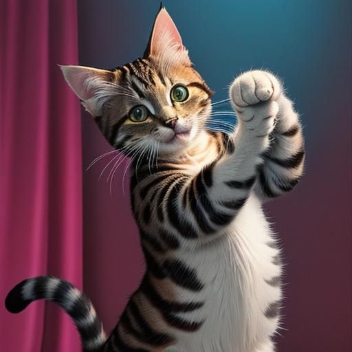 Dancing Cat: A Whimsical Feline Fantasy