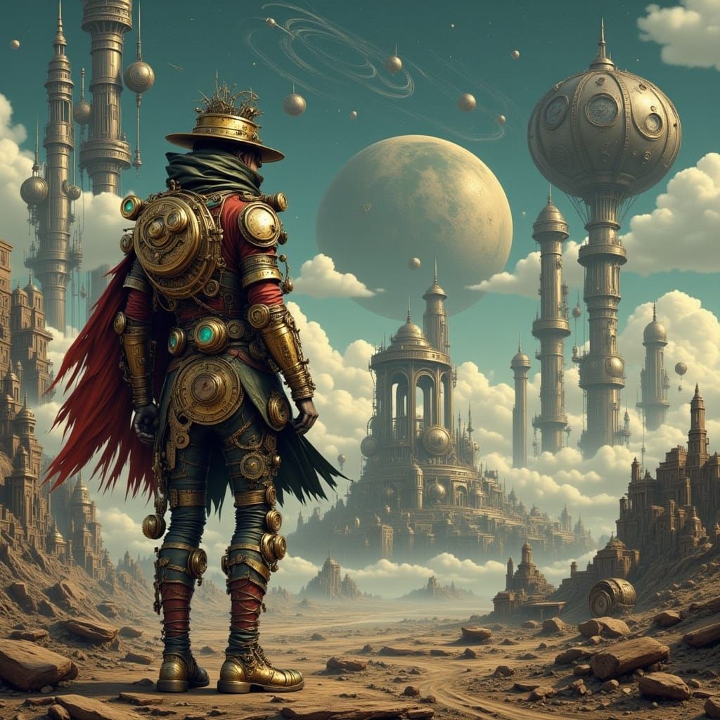 Steampunk Scavenger on Alien Planet