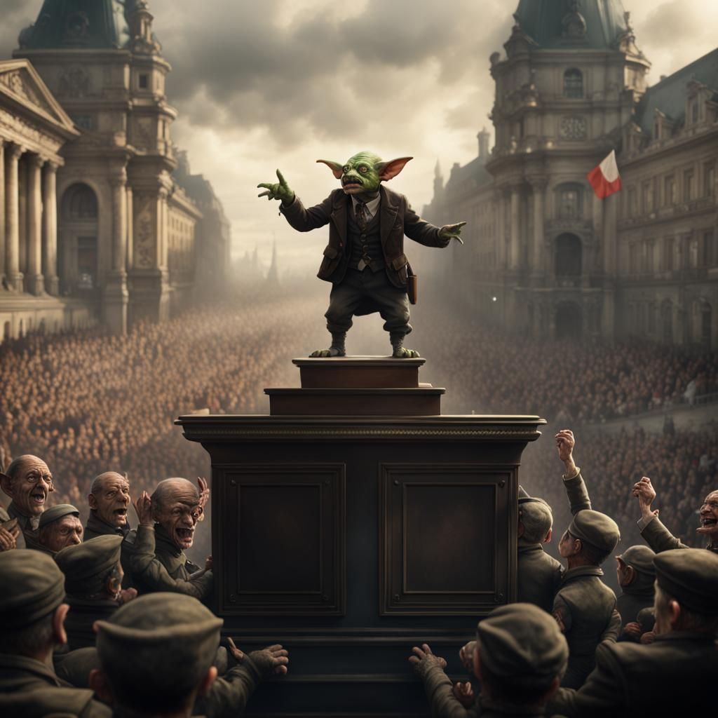 Goblin Addresses Third Reich Rally: Digital Matte Painting