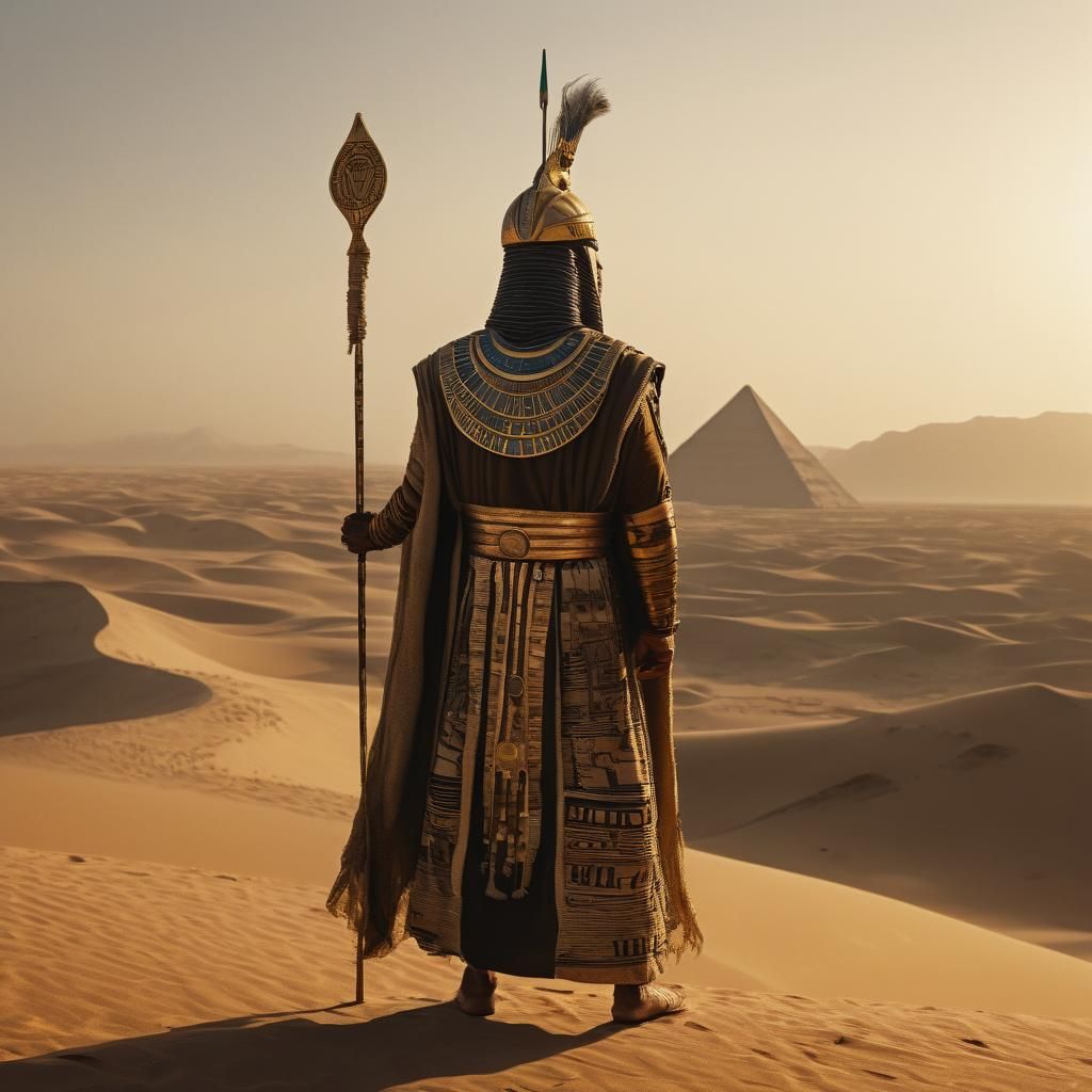 Wizard and Ramses II in Ancient Egypt