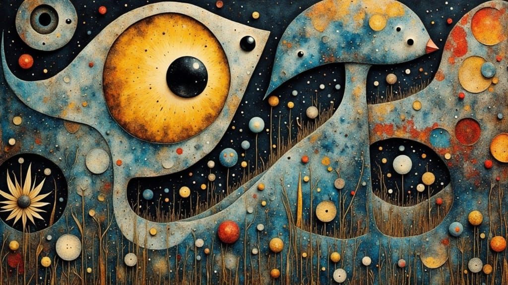 Surreal Abstract Painting of Impending Transformation