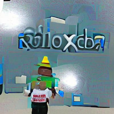 Abstract Roblox-Themed AI Image