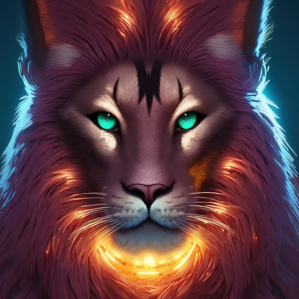 Mystical Tiger in Whimsical Fantasy Realm