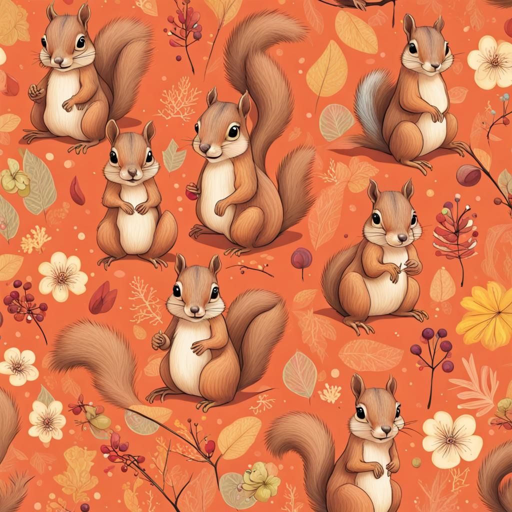 Funky Squirrel Generated by AI