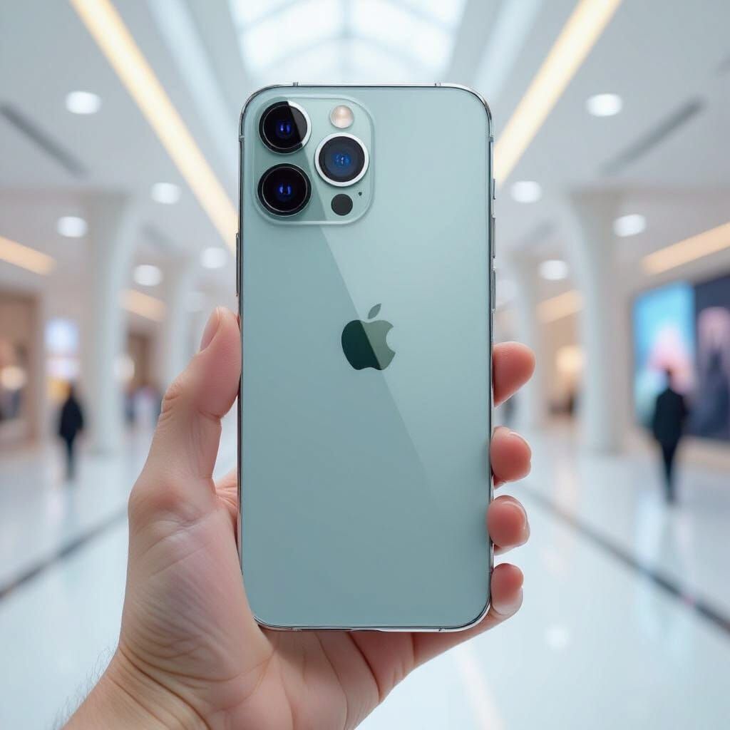 Futuristic iPhone 17 Pro with Curved Screen