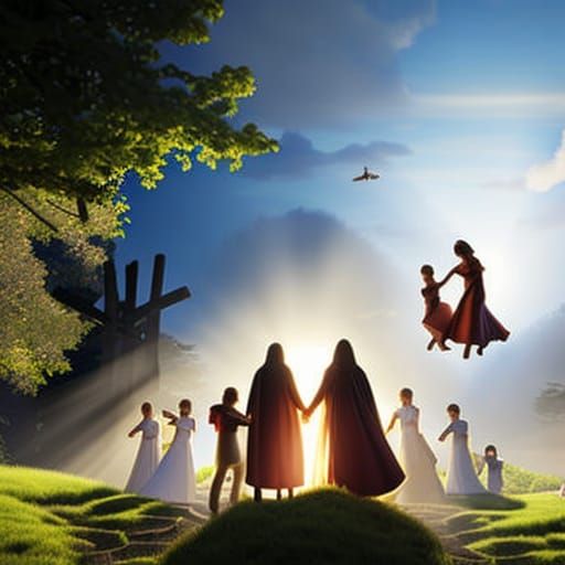 Holy Spirit Descends: Detailed Digital Art