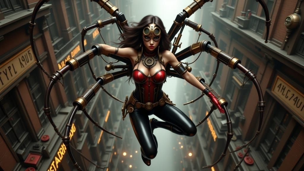 Steampunk Black Widow