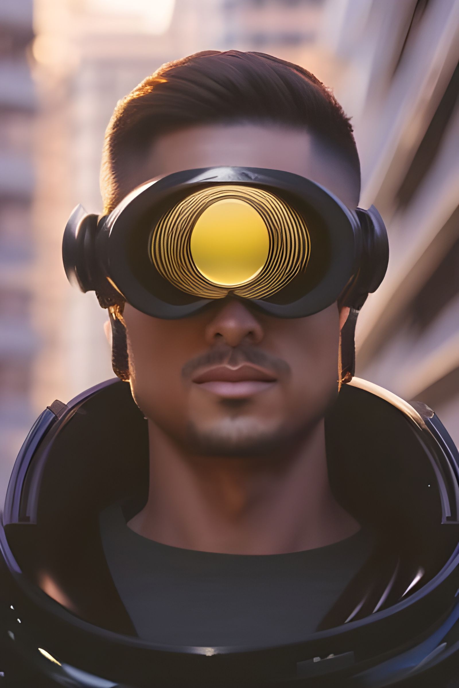 Sci-Fi Security Man Portrait in Unreal Engine 5