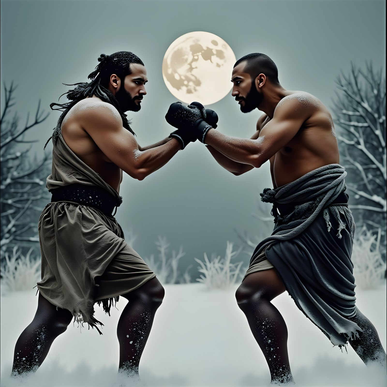 Boxers Engage in Epic Snowbound Brawl