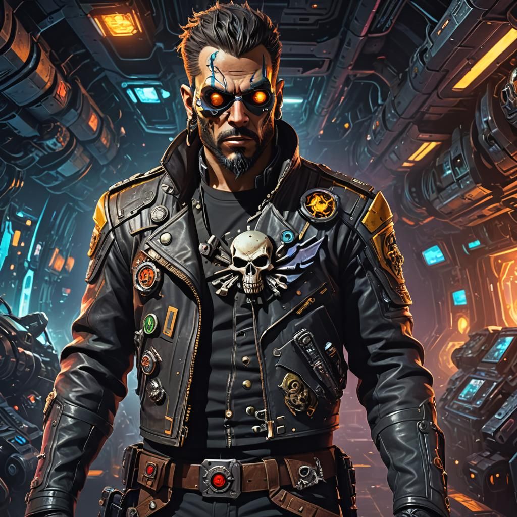 Space Pirate Captain Starblaze on Wanted Poster