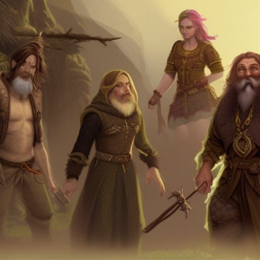 Fantasy Party: Dwarf Rogue, Elf Ranger, and More