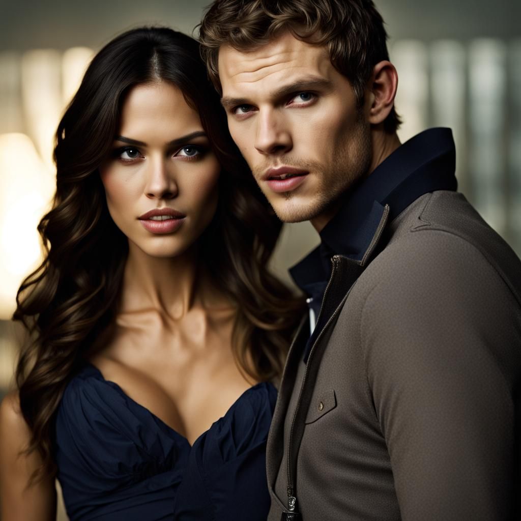Eiza Gonzales and Joseph Morgan Portrait