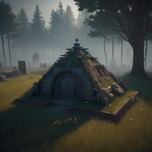 Indian Burial Ground in 3D Game Style