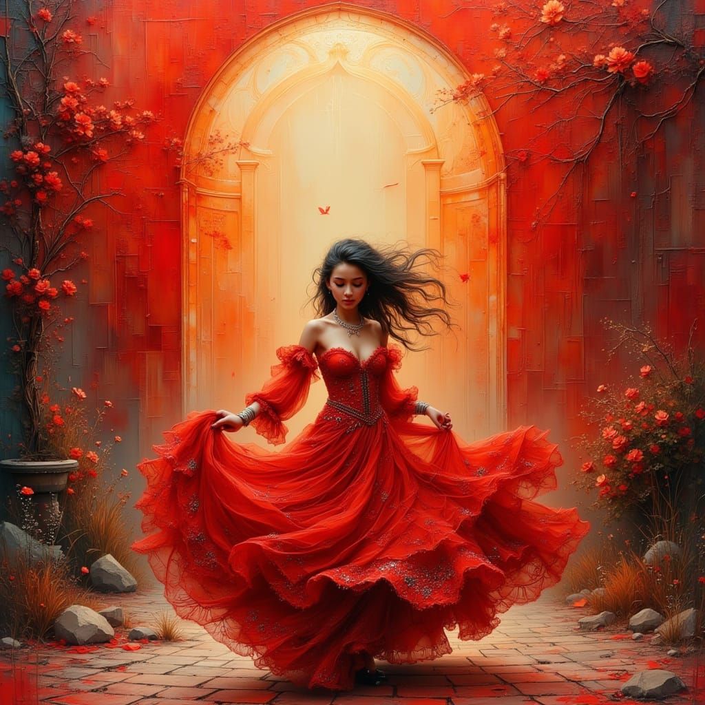 RED - Passionate bohemian dancer 3 💓 💃