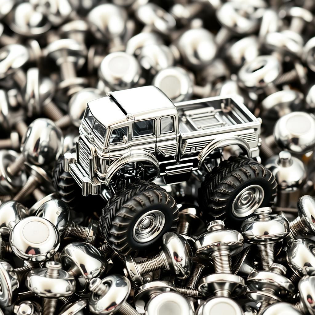 Chrome Monster Truck Conquers Chrome Knob Mountain
