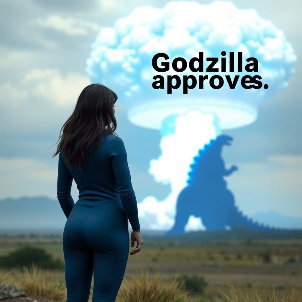 Vault Dweller Meets Godzilla's Approval in Nuclear Blast