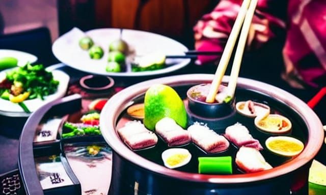 Cozy Chinese Hot Pot Restaurant in Ghibli Style