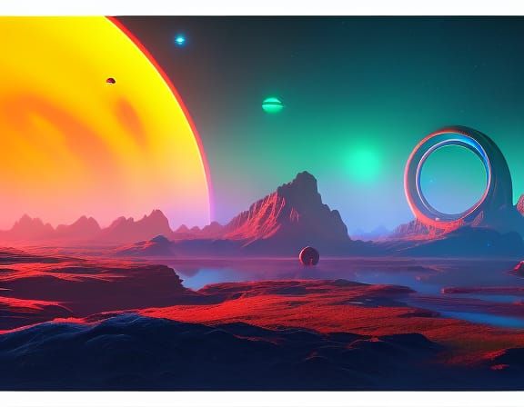 Neon Planets in a Detailed Galaxy