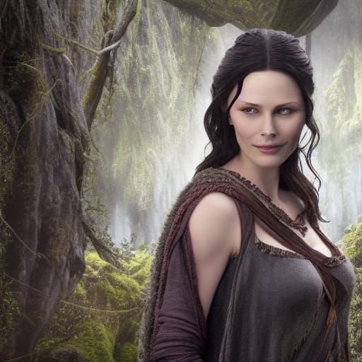 Arwen Undómiel Portrait in Cinematic Style