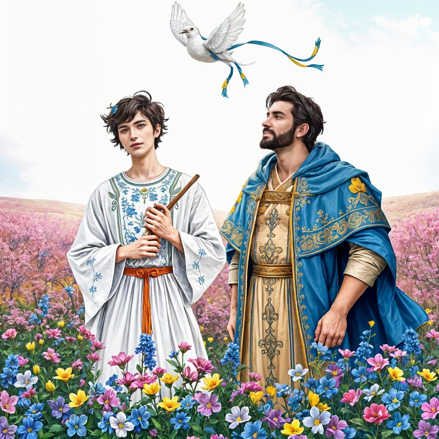 Stylized Deities Lel and Polel Embody Spiritual and Earthly ...