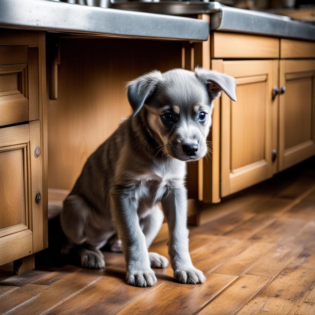 Gray Puppy's Kitchen Capers