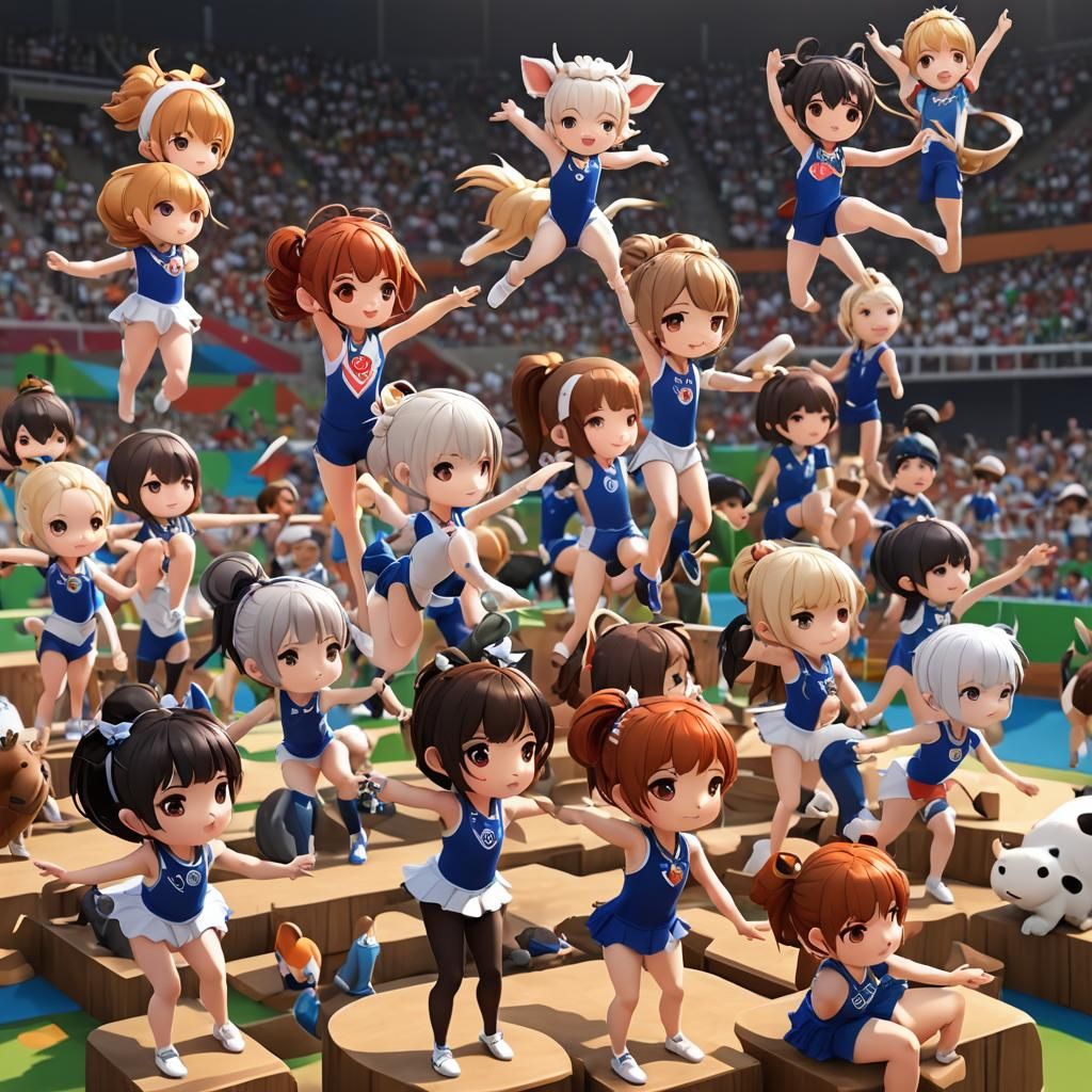 Cute girl gymnastics