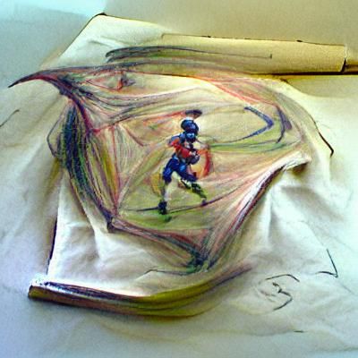 York Silk: A Child's Drawing of a Blaseball Player