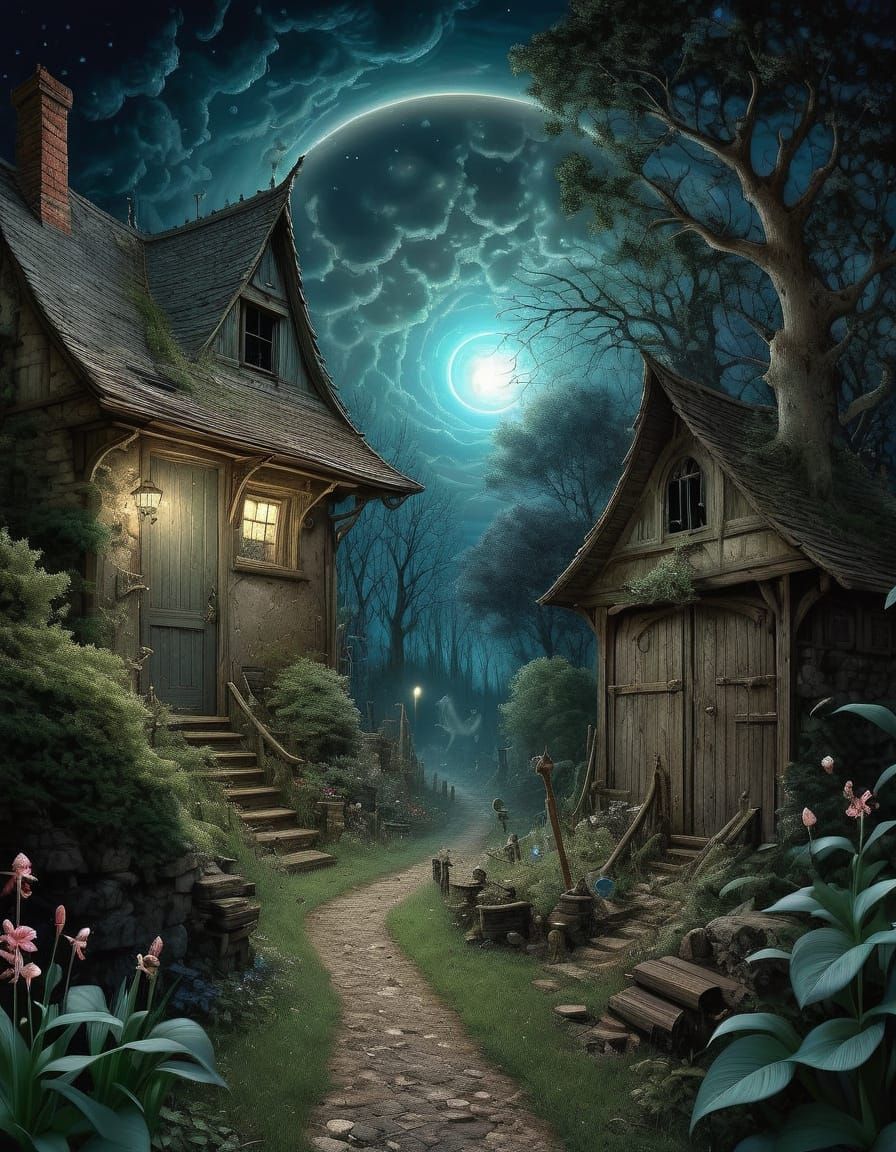 Creepy Fantasy Creepy Garden Rusty Windy Whirlingtons