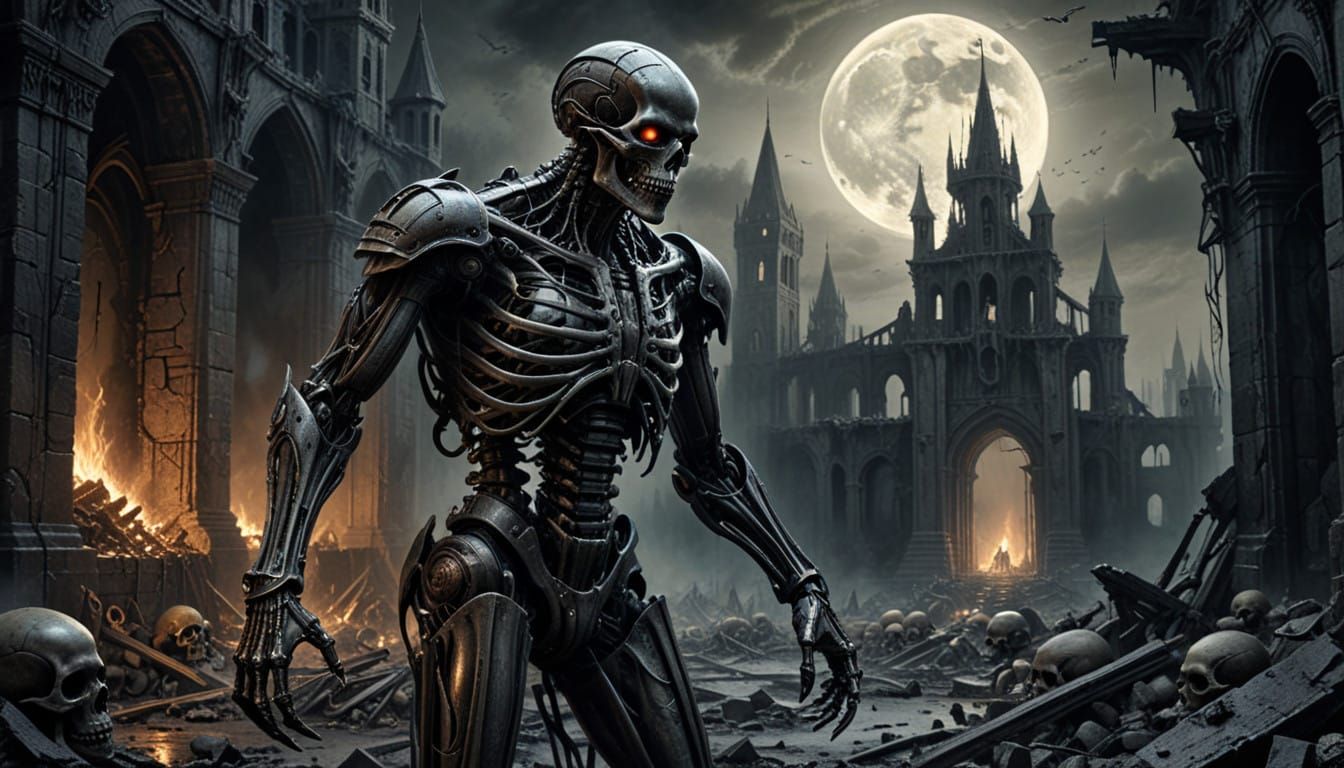 Cybernetic Horror in a Dark Fantasy Realm