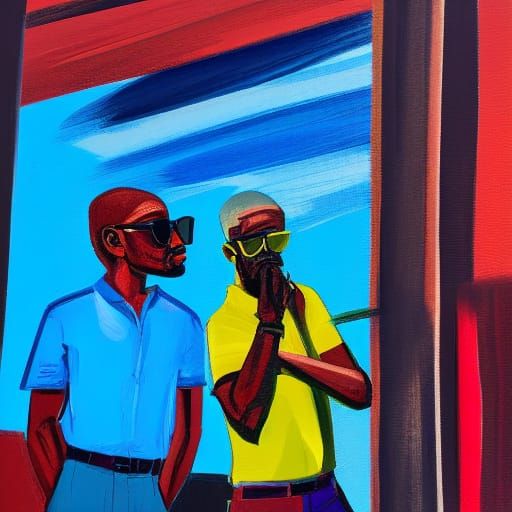 Dynamic Summer Portrait in Vibrant Colors