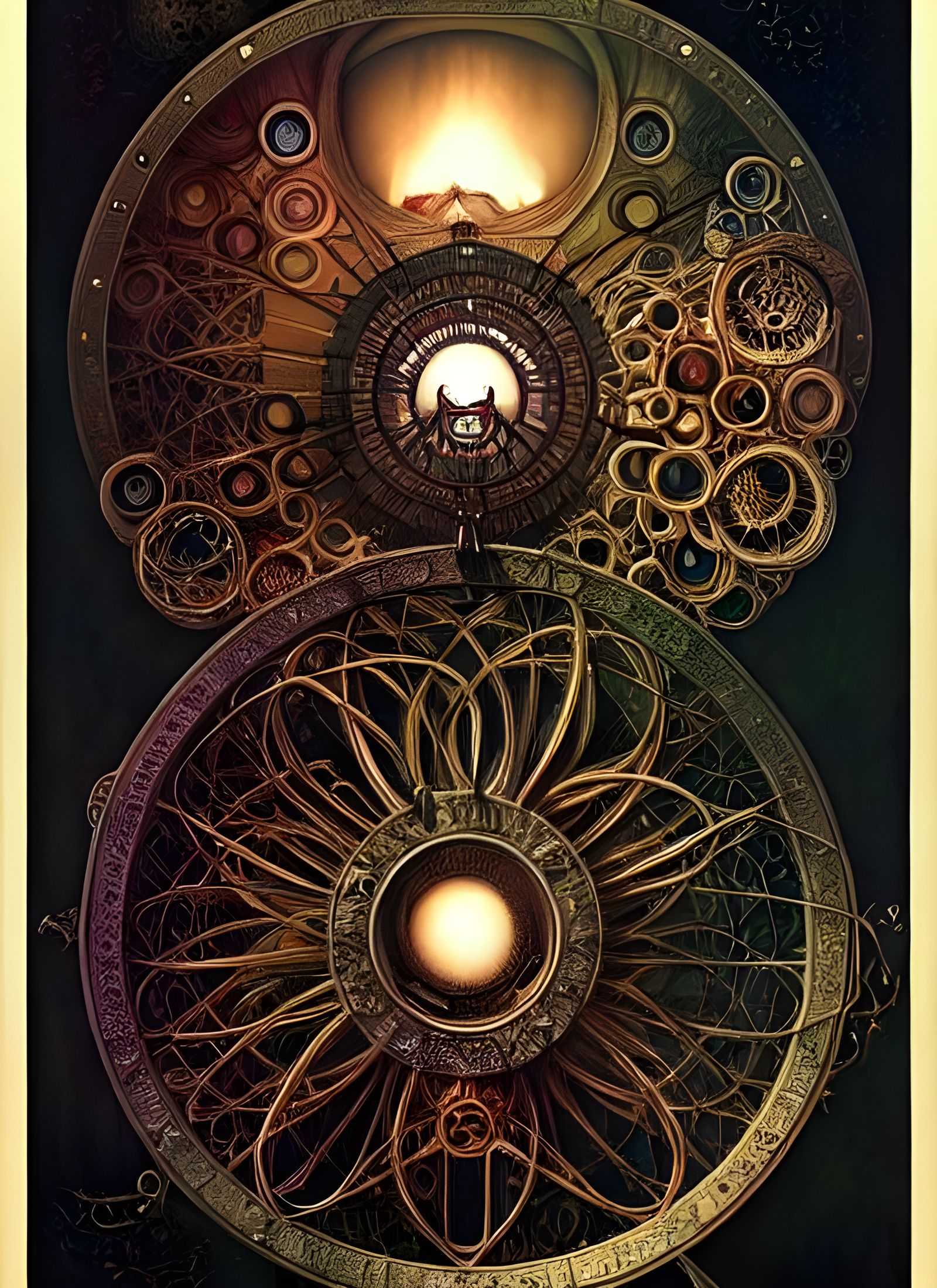 Sinister Ornate Wheel in Eldritch Style