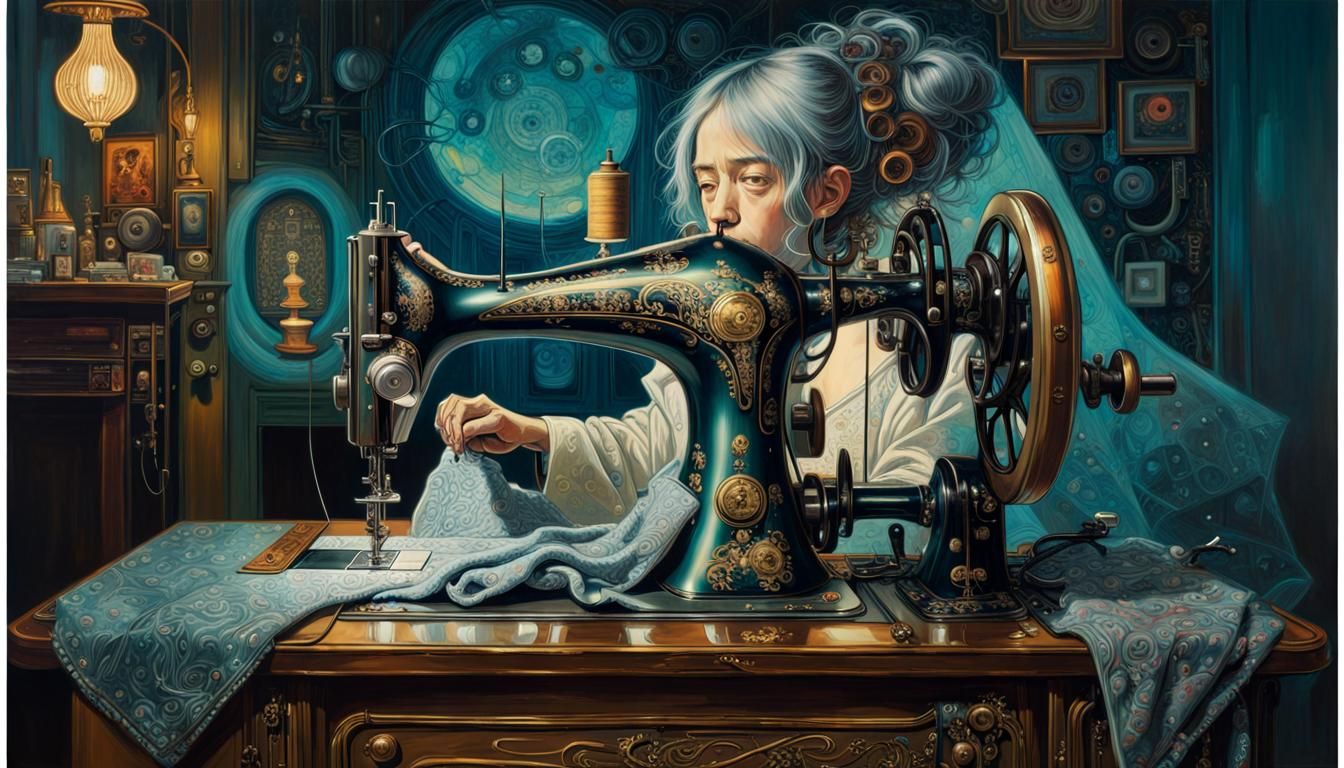 Sewing on a Wheeler & Wilson Sewing Machine