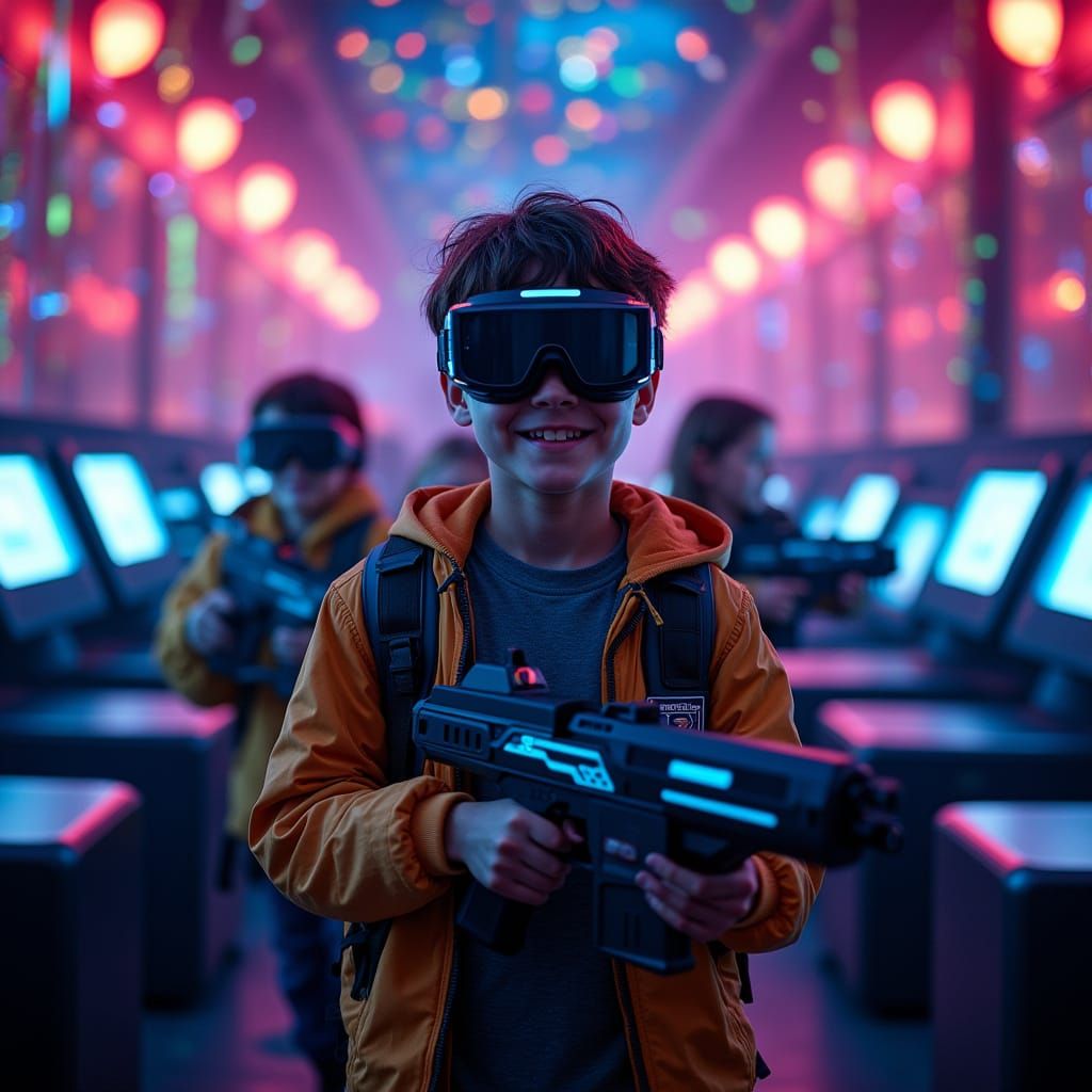 Birthday Boy's Laser Tag Adventure with Harry Potter and Fri...