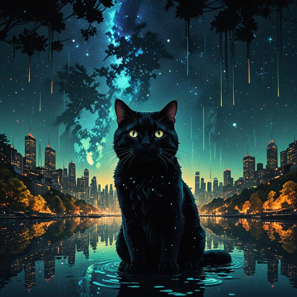 Galactic Dreamscape in Vibrant, Cinematic Style