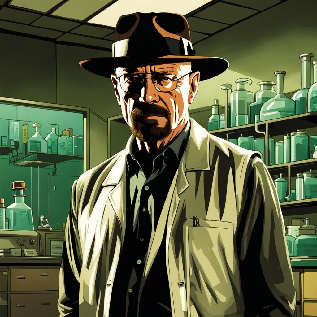 Heisenberg in Lab Suit: Breaking Bad AI Art