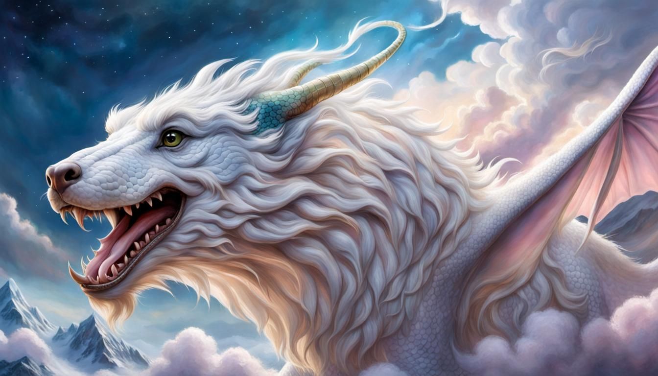 Falcor the Luck Dragon in Flight