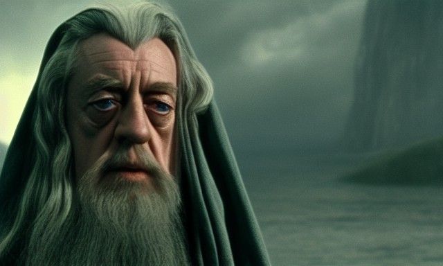 Alec Guinness as Gandalf in Lord of the Rings