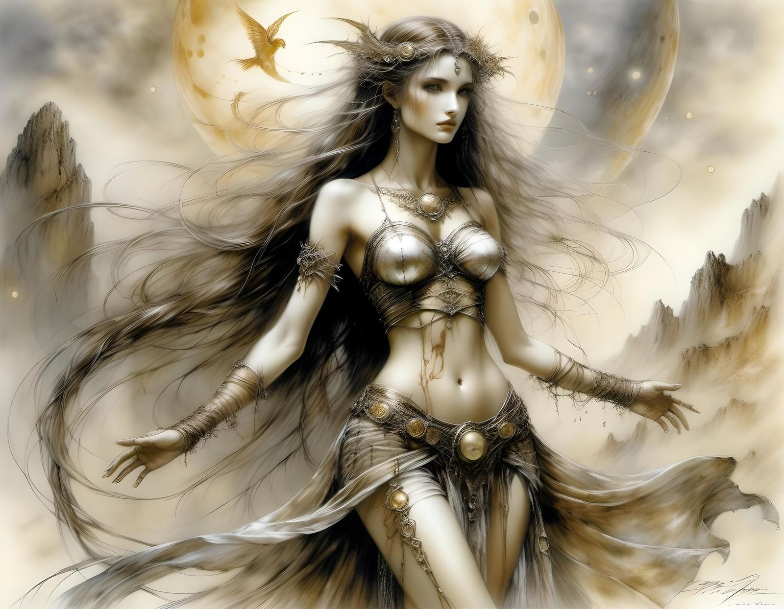 Venus Goddess of Love in Fantasy Illustration