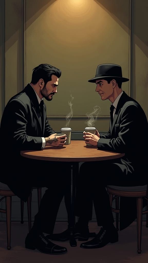 Sukuna and Shelby: Anime-Realism Cafe Meeting