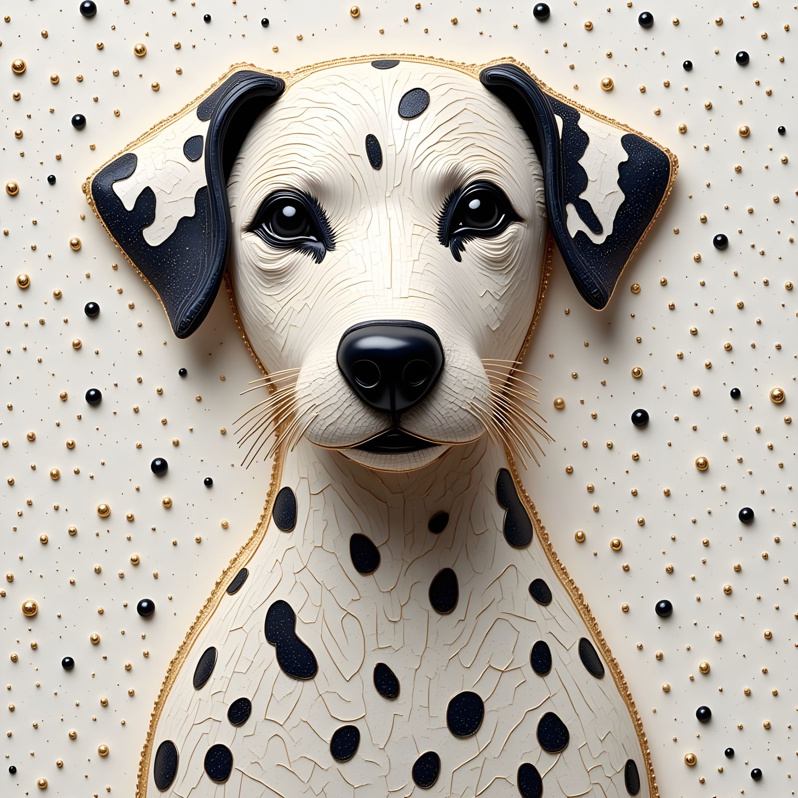 Marble/Metal Dalmatian