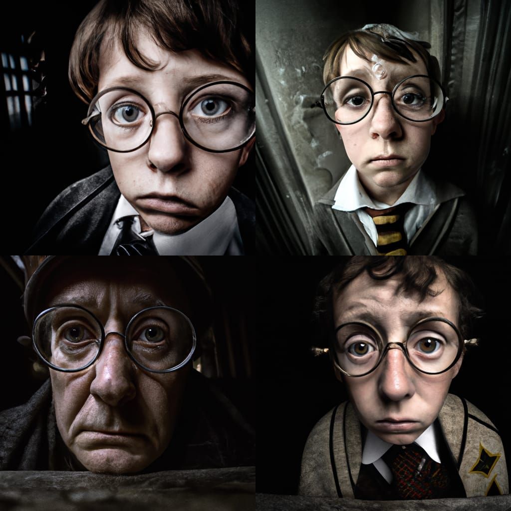 Harry Potter Portrait in Dramatic Lighting