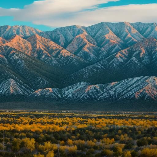 Sandia Mountains, New Mexico: AI-Generated Image
