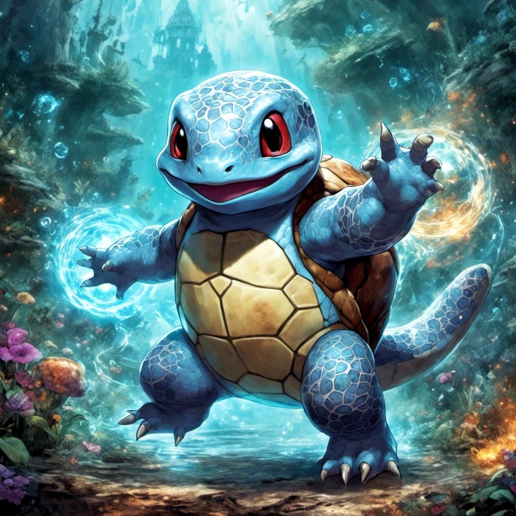 Elemental Creature Blue Turtle