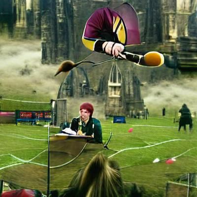 Quidditch Commentator in Action
