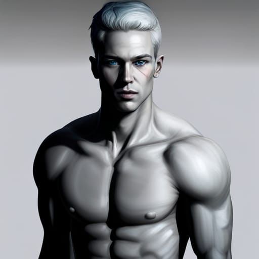 Hyperrealistic Portrait of a French Teenage Boy