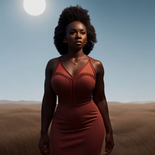 Fantastical Portrait of an African American Woman